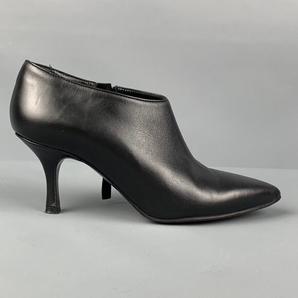L.K.BENNETT Size 6 Black Leather Boots - Picture 1 of 7